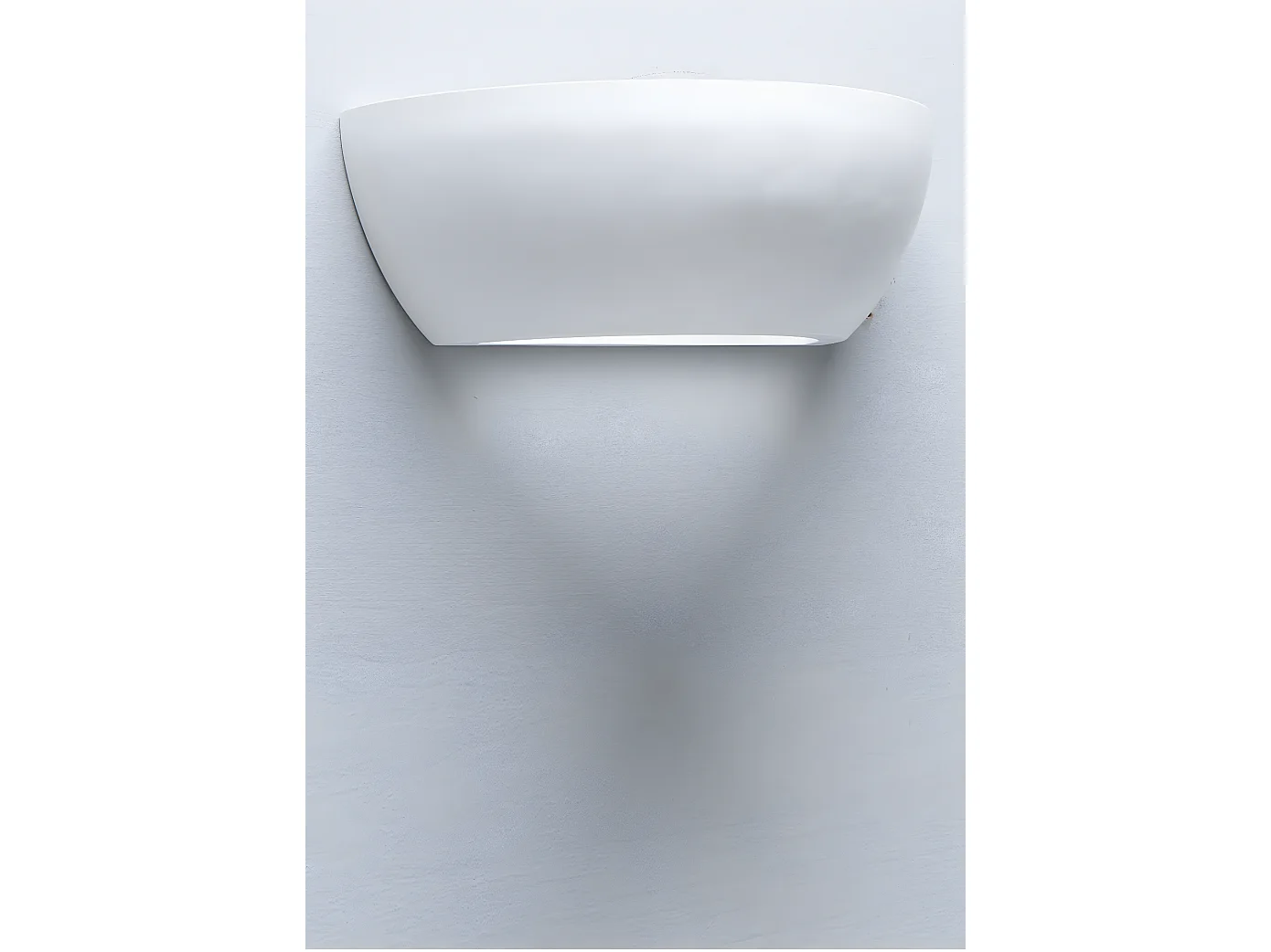 Applique da parete moderna in ceramica bianca minimal Salem