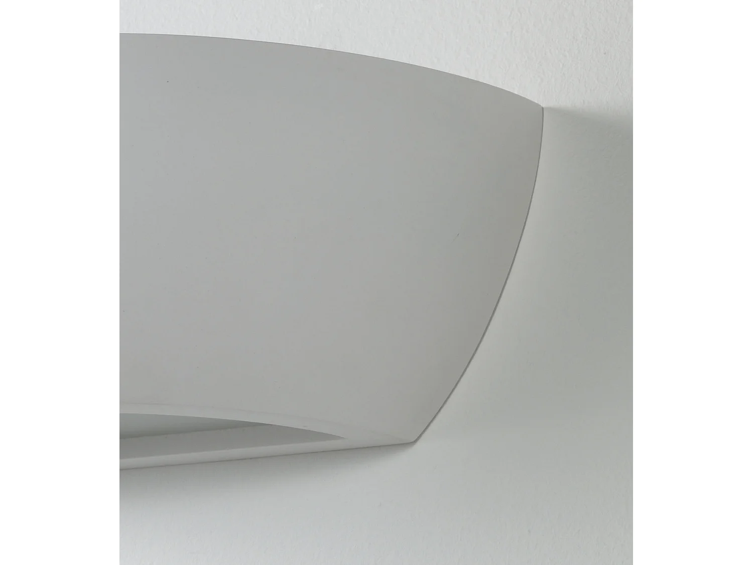 Applique da parete moderna in ceramica bianca minimal Salem