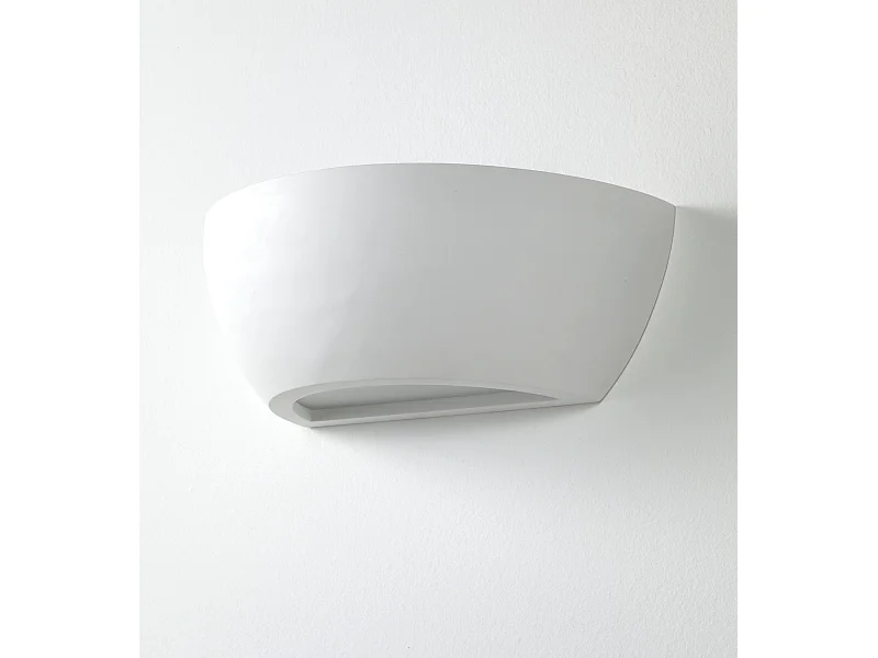 Applique mural moderne en céramique blanche minimaliste Salem