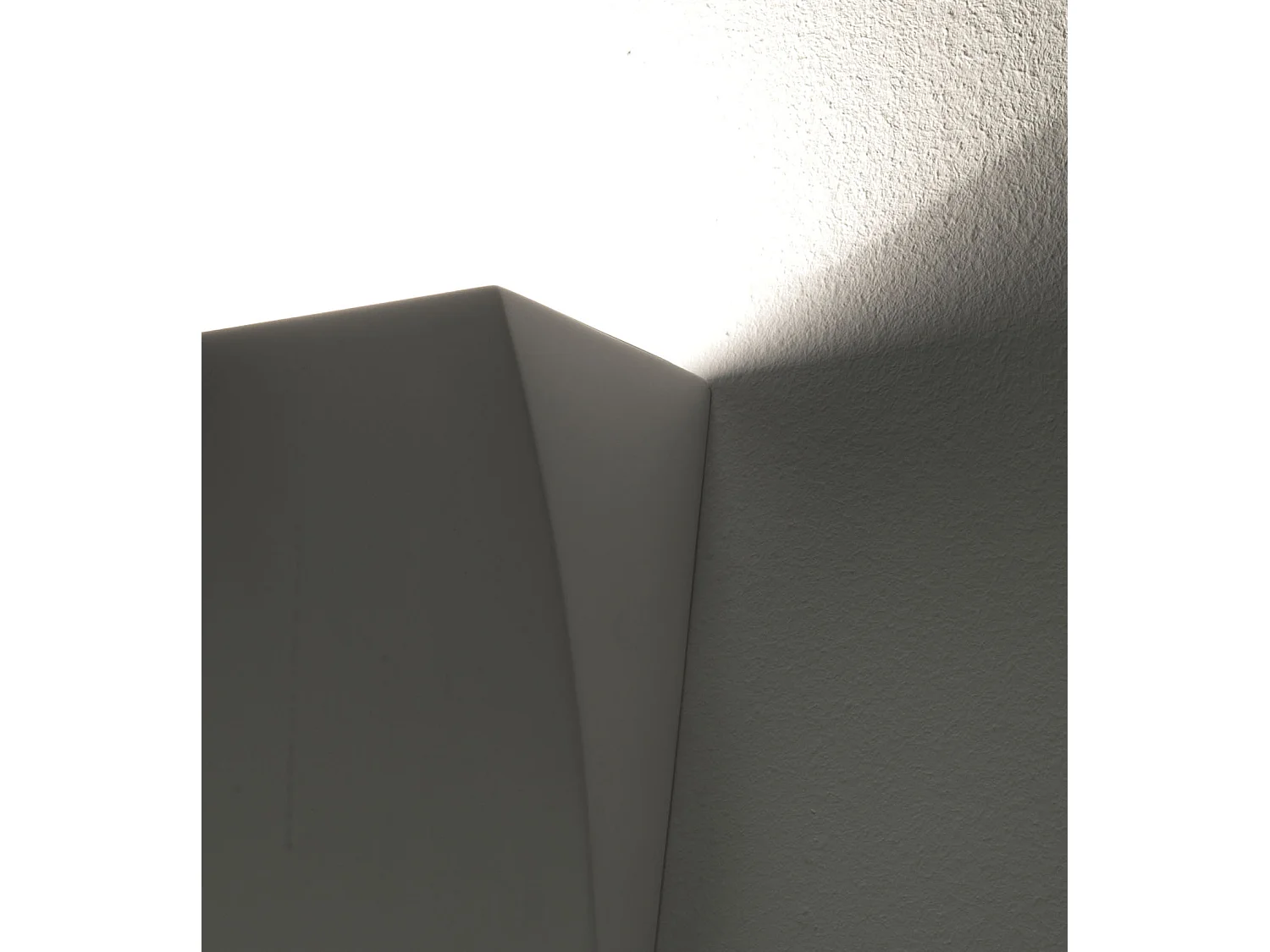 Applique da parete in ceramica bianca di design minimal Tampa