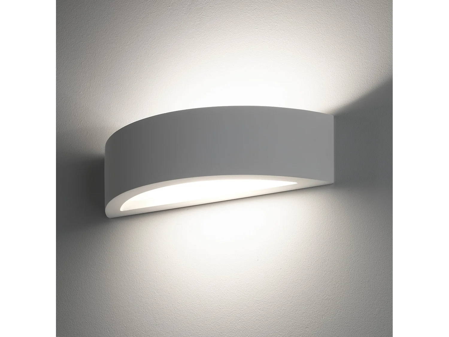 Aplique de pared moderna de yeso blanco minimalista 30cm Tony