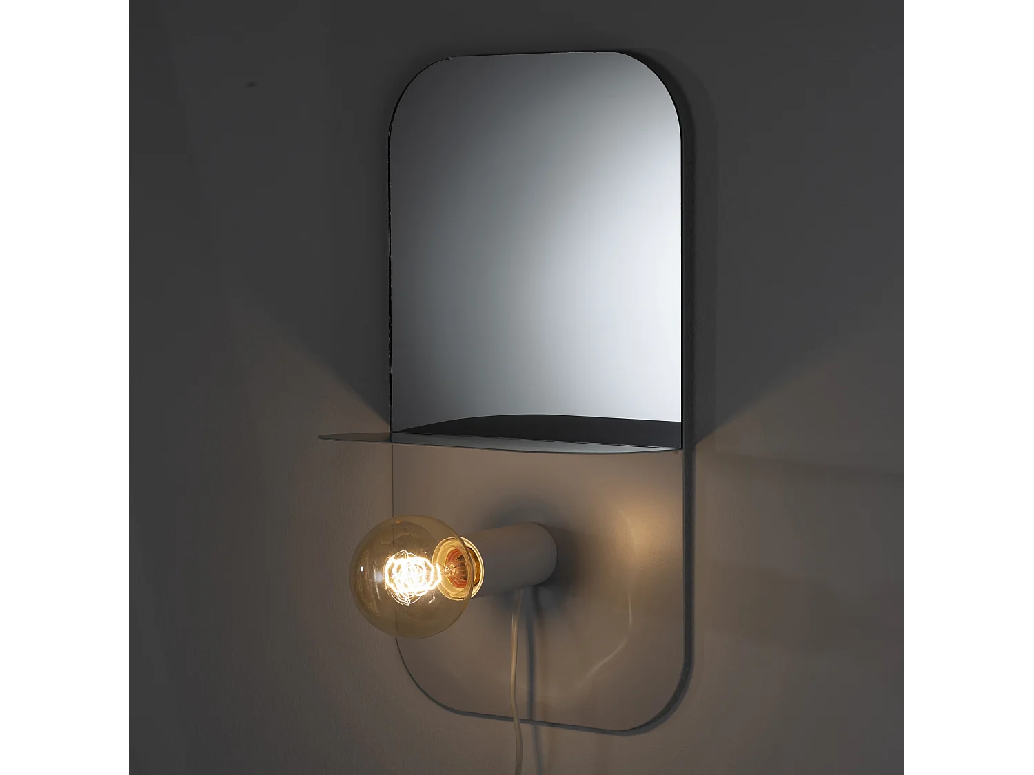 Lampe / étagère / miroir / table de chevet TAMALA BLANC