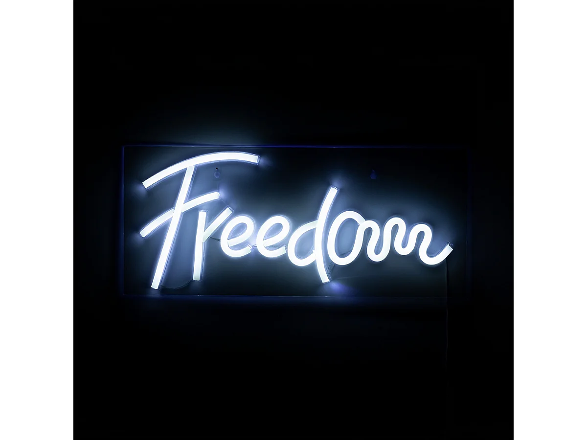 Scritta luminosa FREEDOM