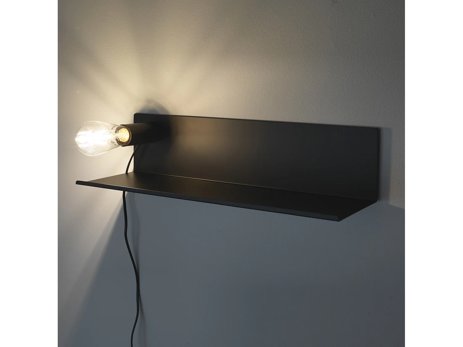 Lampe / étagère / table de chevet DERBY BLACK