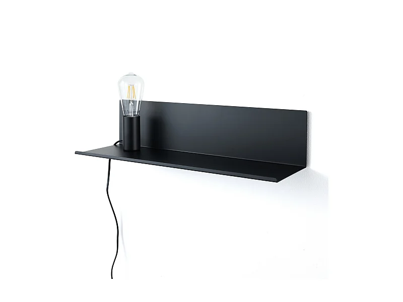 Lampe / étagère / table de chevet DERBY BLACK