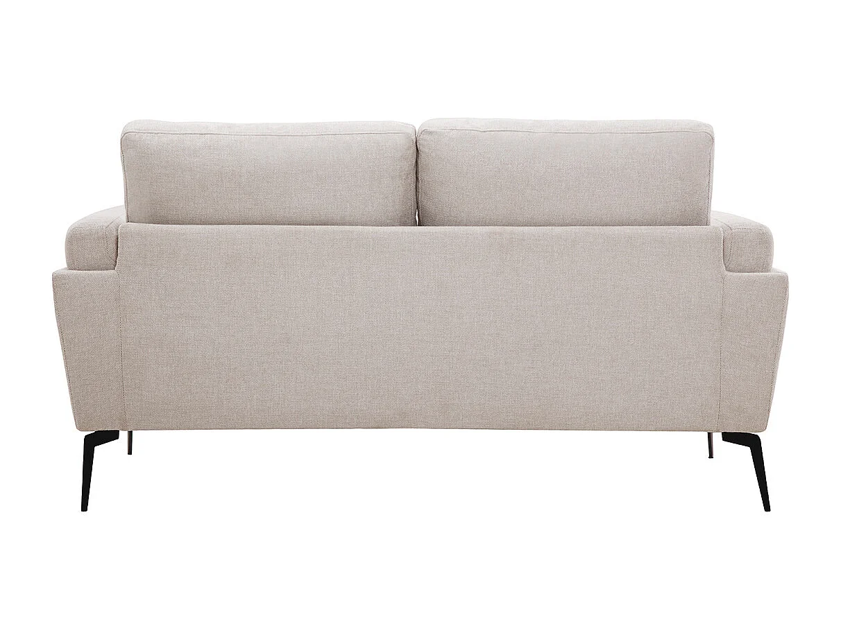Design-Sofa mit Stoff im Samtdesign Beige 2-Sitzer MOSCO