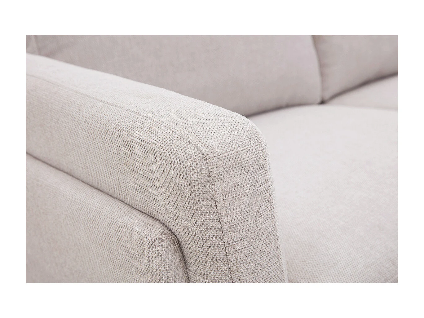 Design-Sofa mit Stoff im Samtdesign Beige 2-Sitzer MOSCO