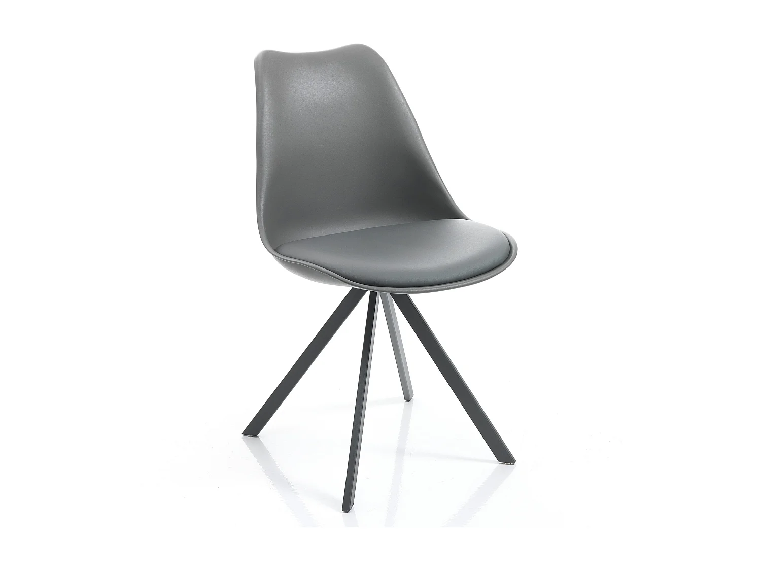 Set di 4 sedie SMART SLIM GREY