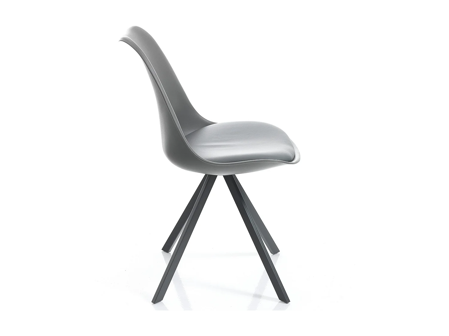 Set di 4 sedie SMART SLIM GREY