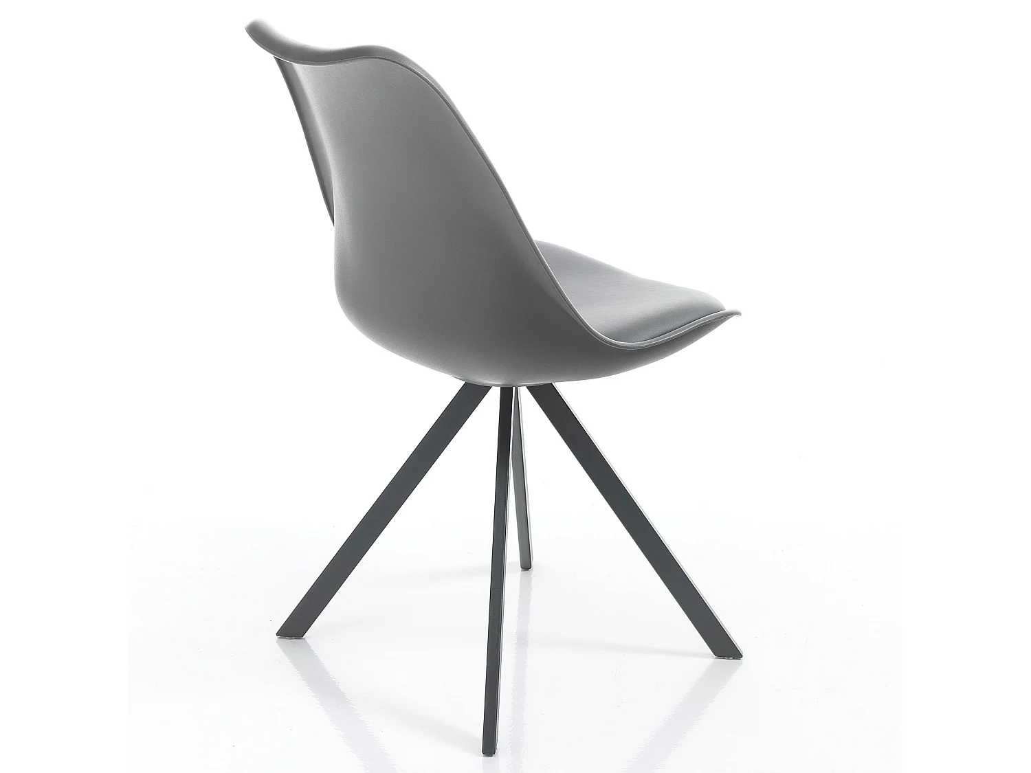 Set di 4 sedie SMART SLIM GREY
