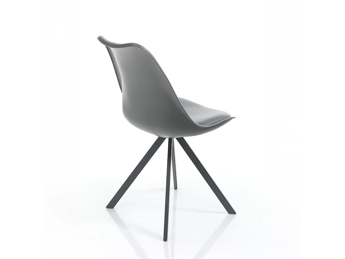 Set di 4 sedie SMART SLIM GREY