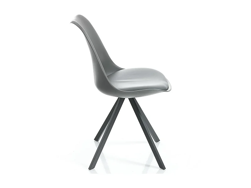 Lot de 4 chaises SMART SLIM GREY