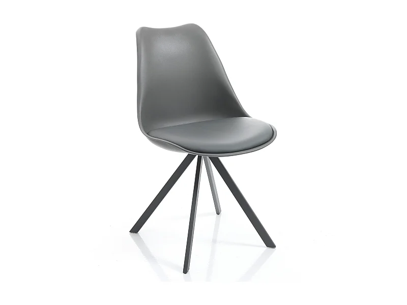 Lot de 4 chaises SMART SLIM GREY