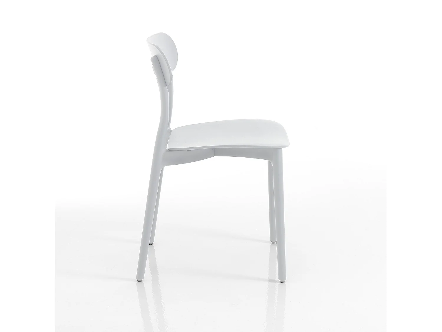 Set di 4 sedie da interno / esterno PEYTON WHITE