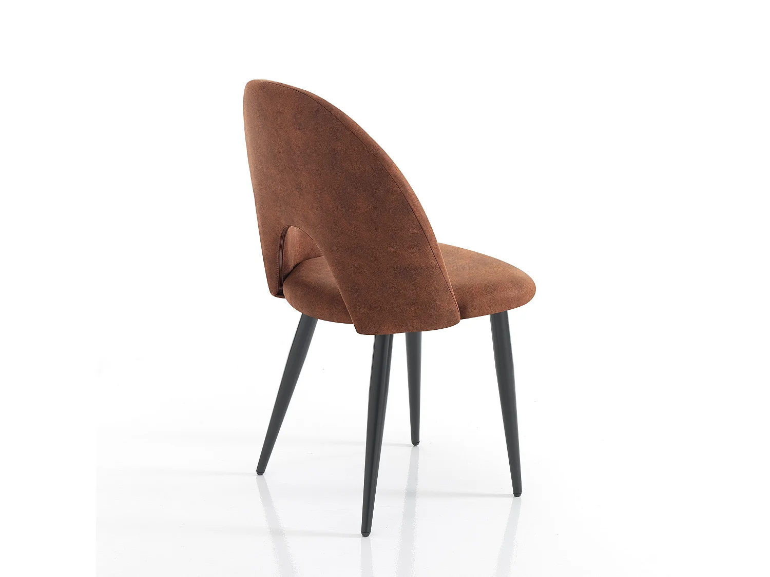 Lot de 4 chaises BOUNTY OLD BROWN