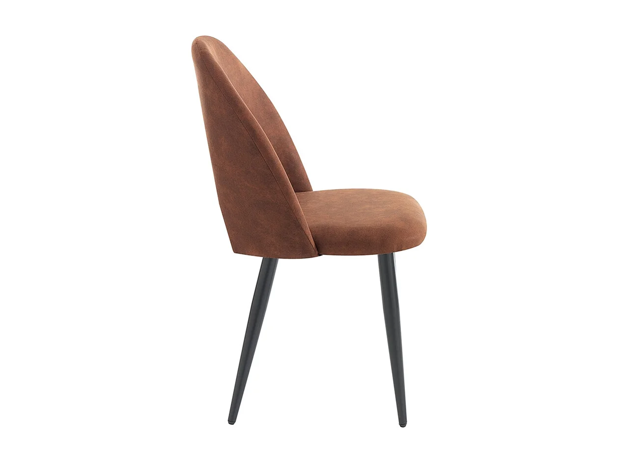 Lot de 4 chaises BOUNTY OLD BROWN