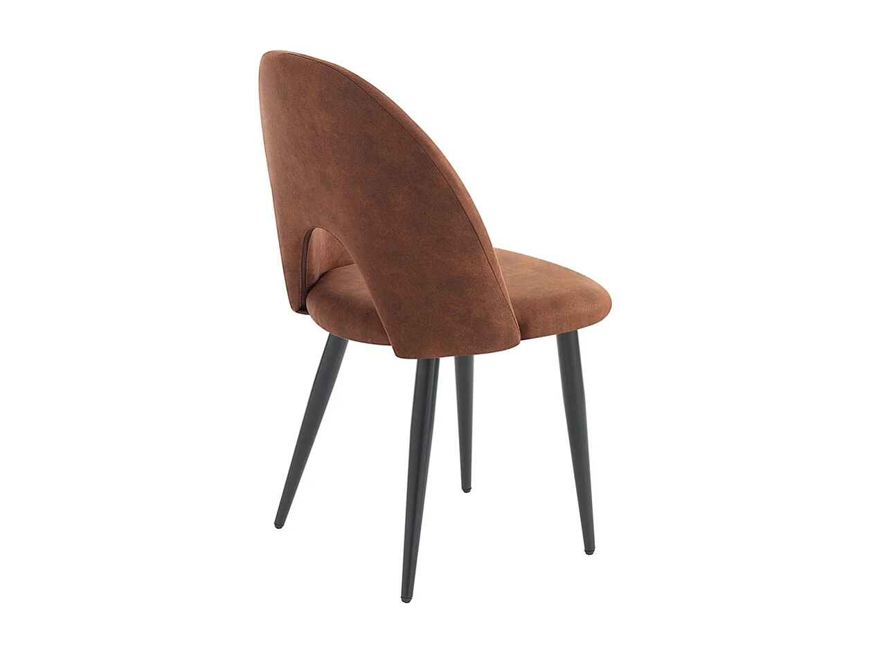 Lot de 4 chaises BOUNTY OLD BROWN