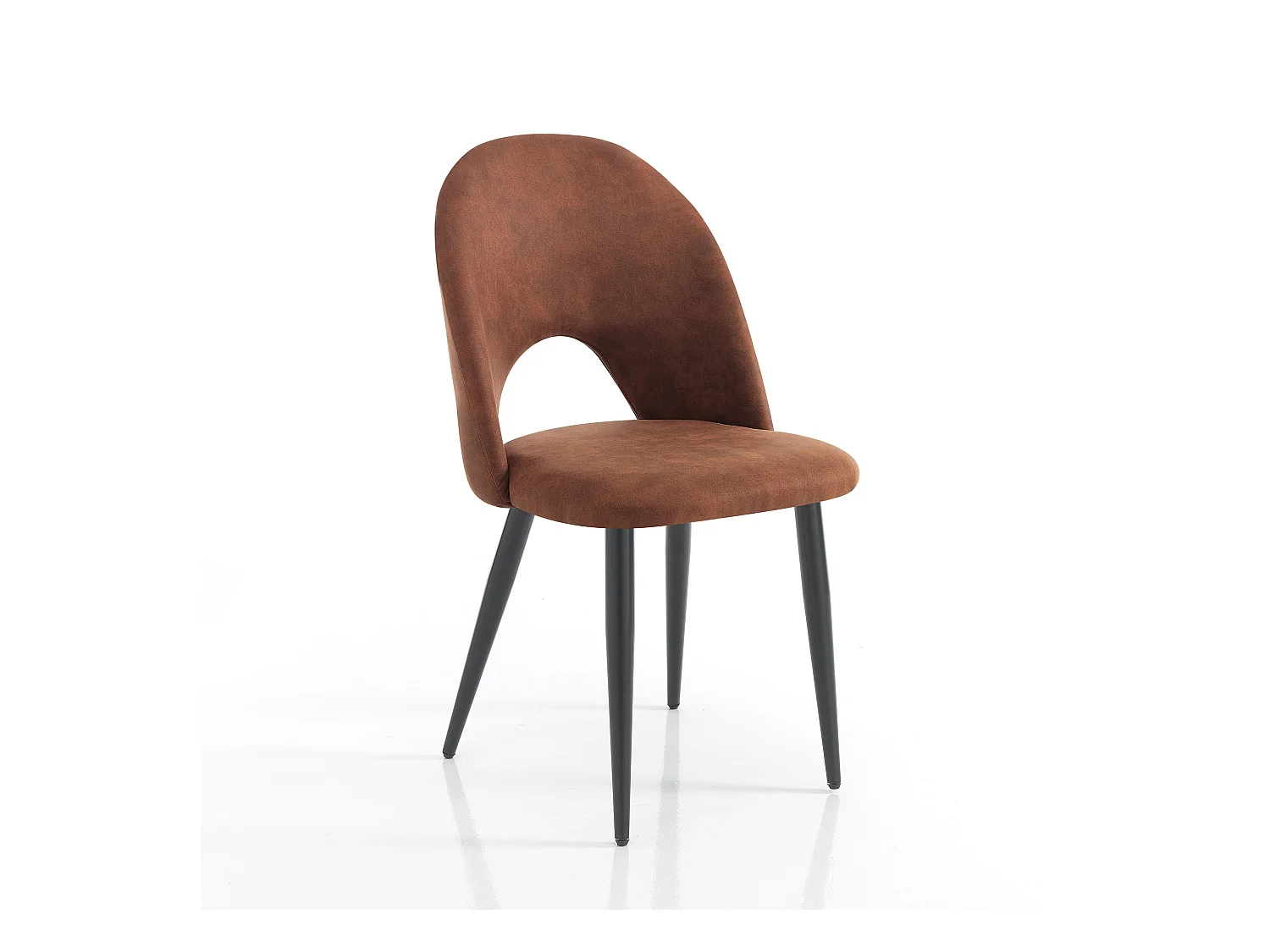 Lot de 4 chaises BOUNTY OLD BROWN