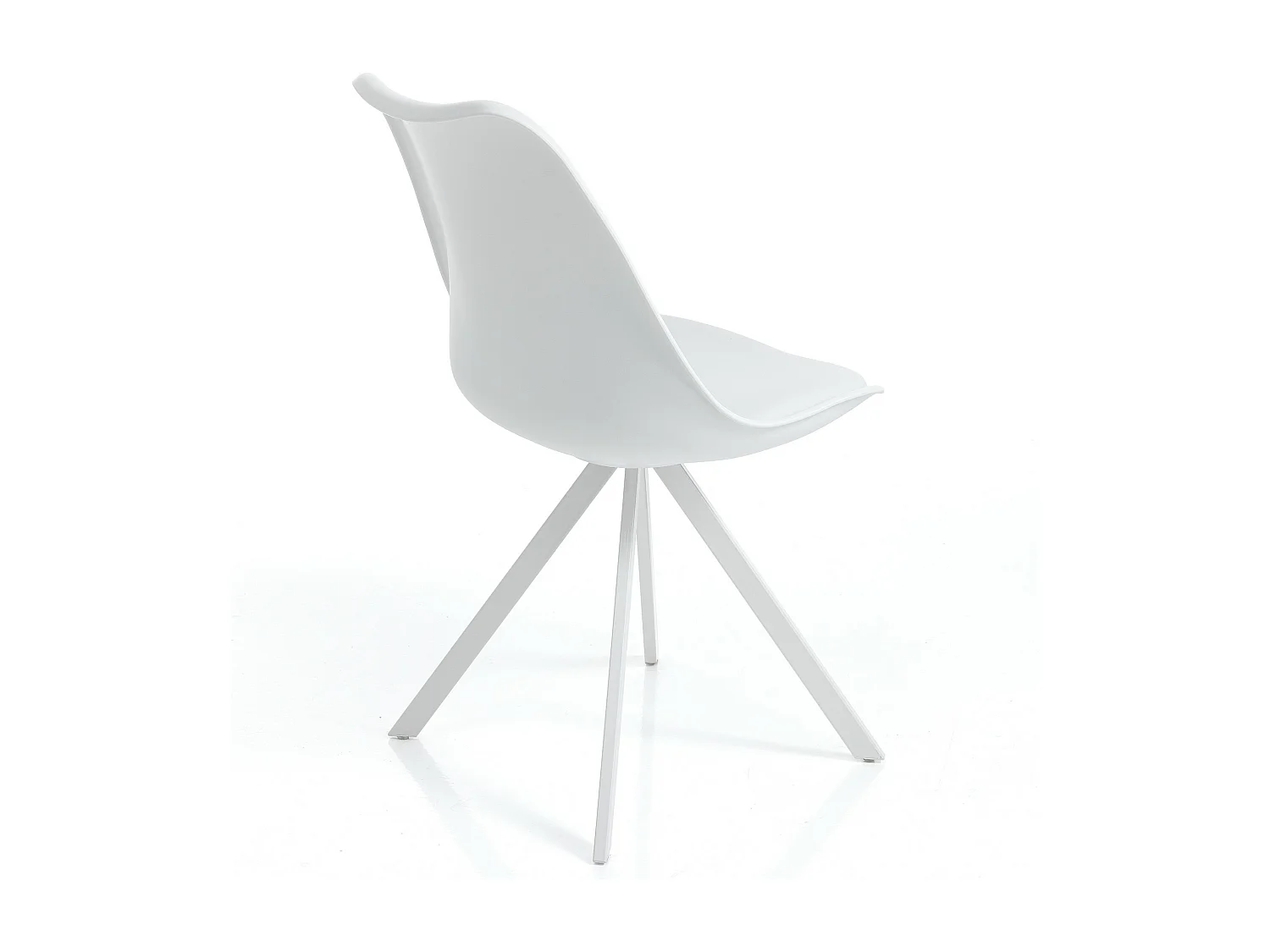 Lot de 4 chaises SMART SLIM WHITE