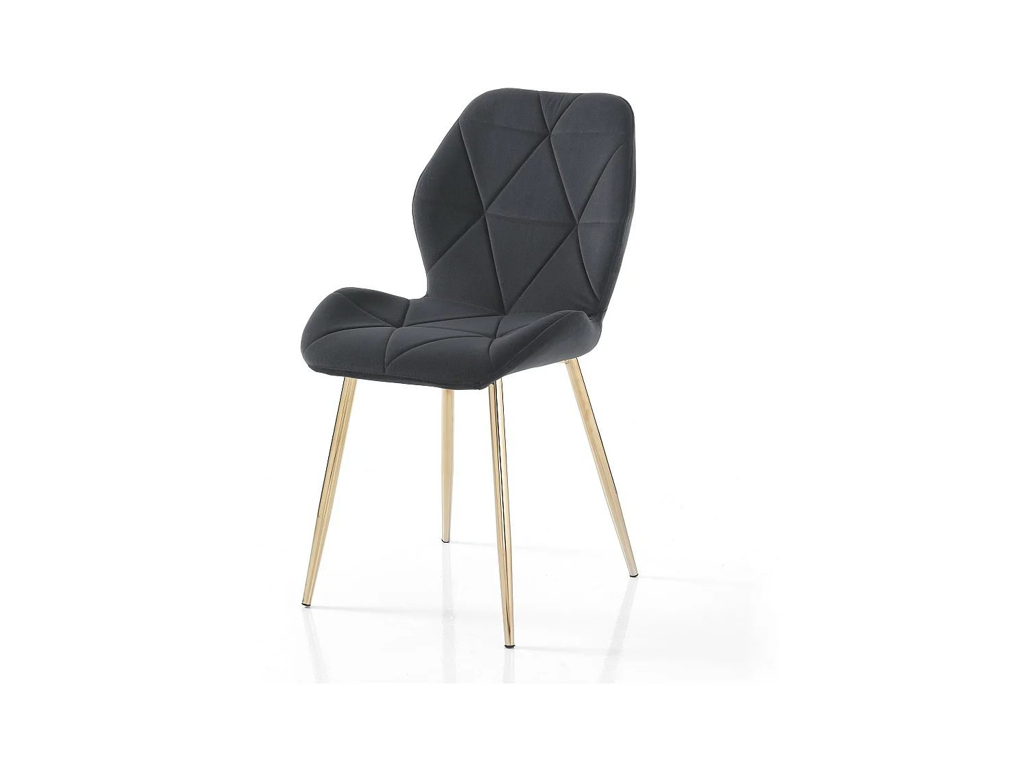 Lot de 4 chaises VIRGINIA GOLD GREY