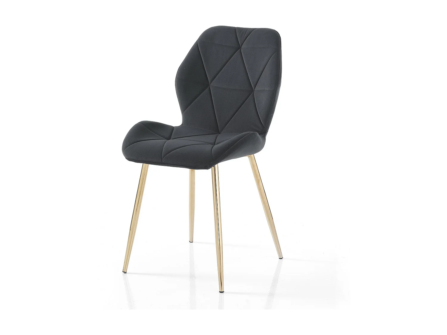 Lot de 4 chaises VIRGINIA GOLD GREY