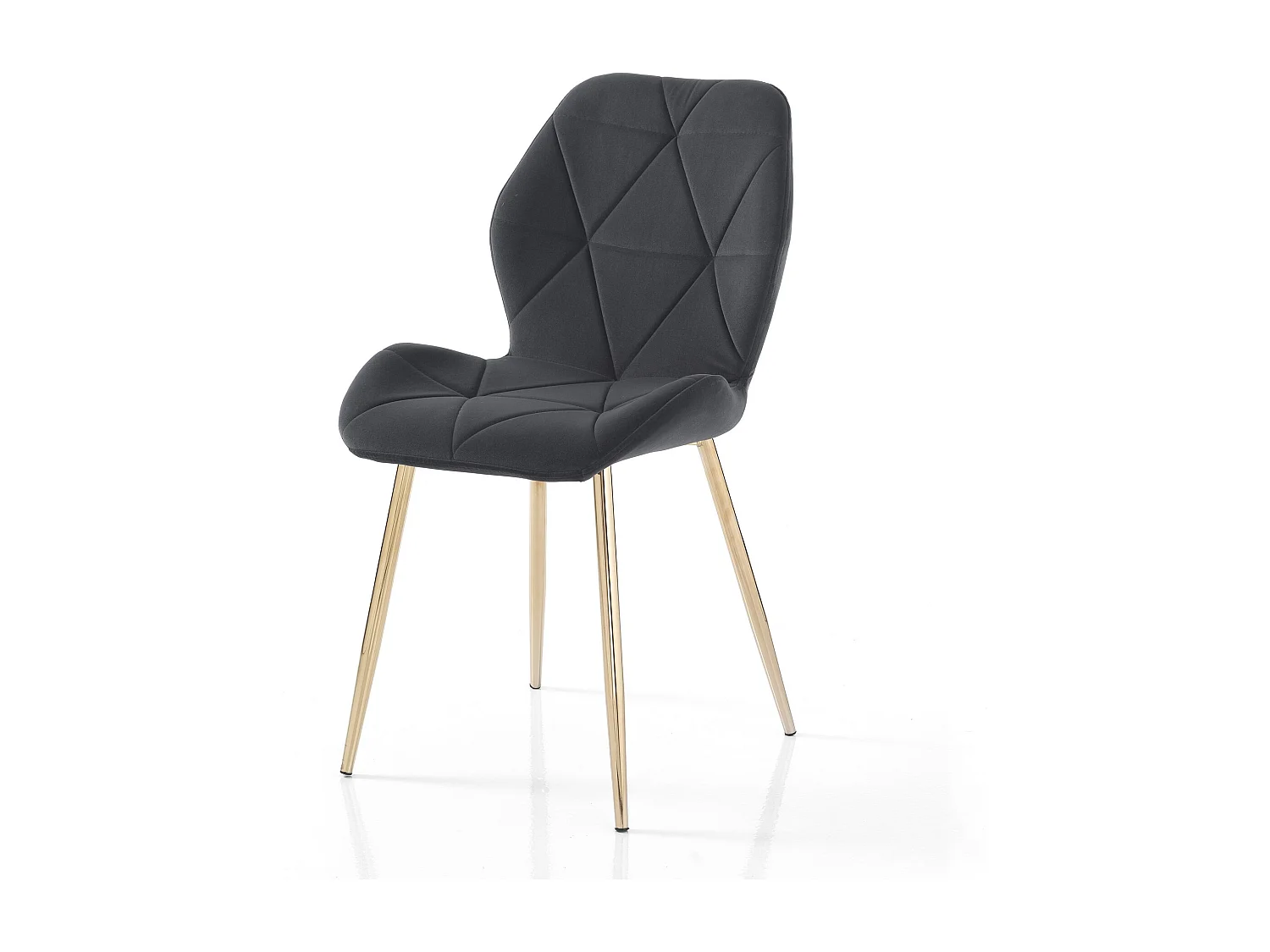 Lot de 4 chaises VIRGINIA GOLD GREY