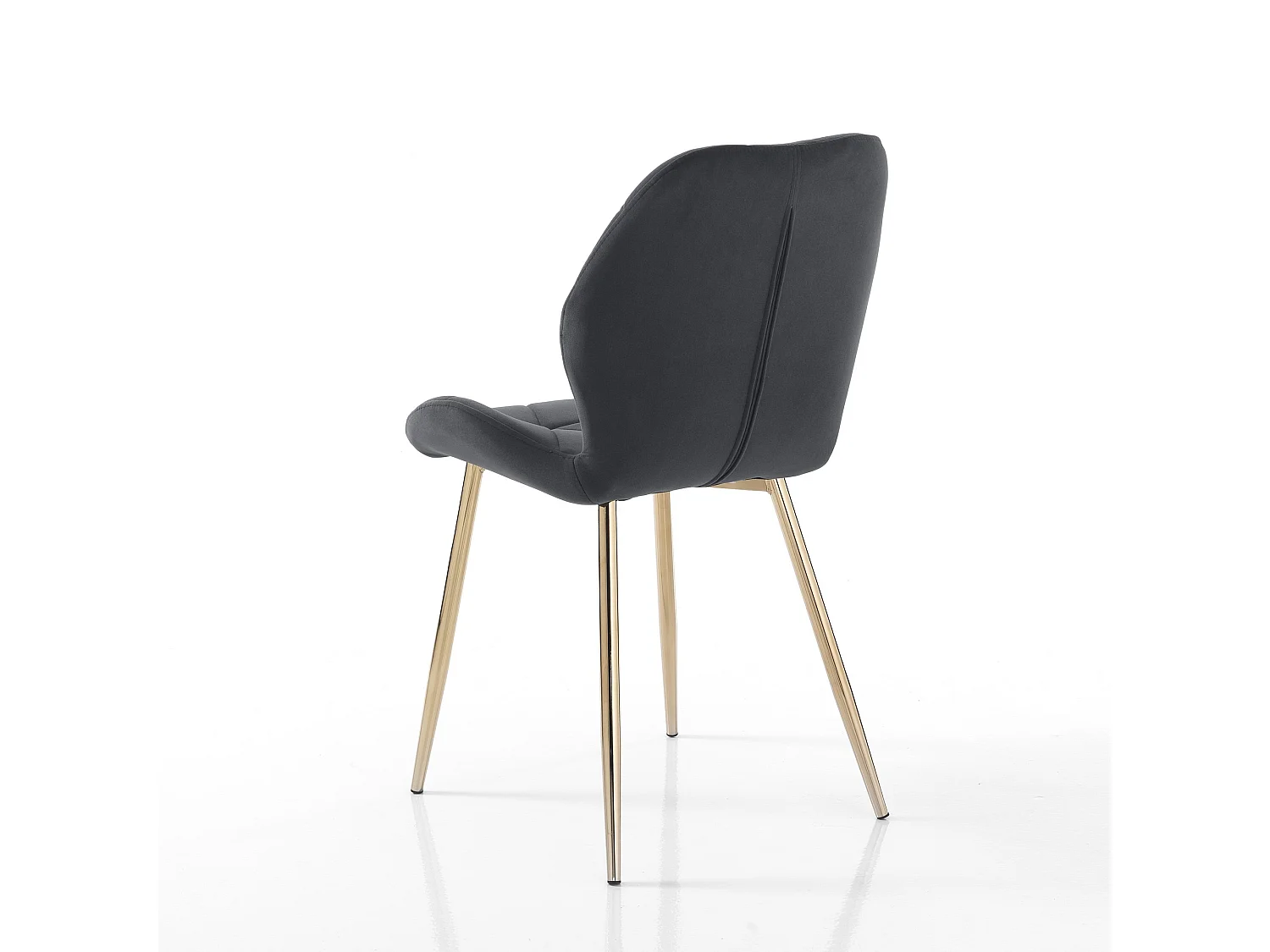 Lot de 4 chaises VIRGINIA GOLD GREY