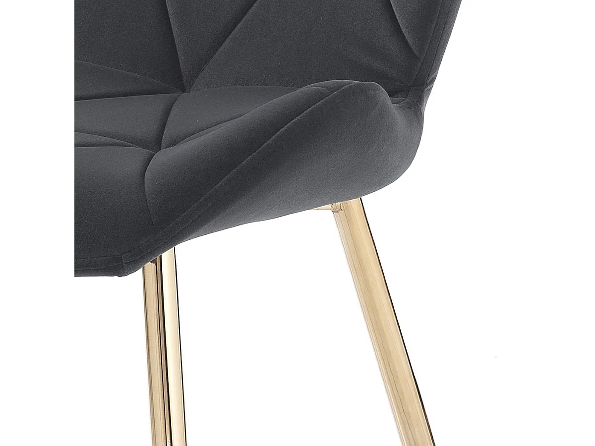 Lot de 4 chaises VIRGINIA GOLD GREY