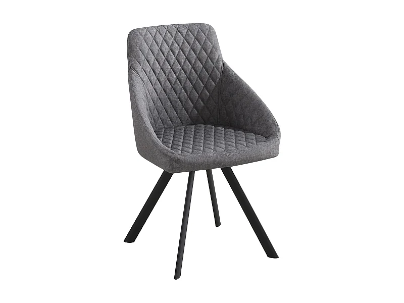 Lot de 4 chaises tapissée TALE GREY