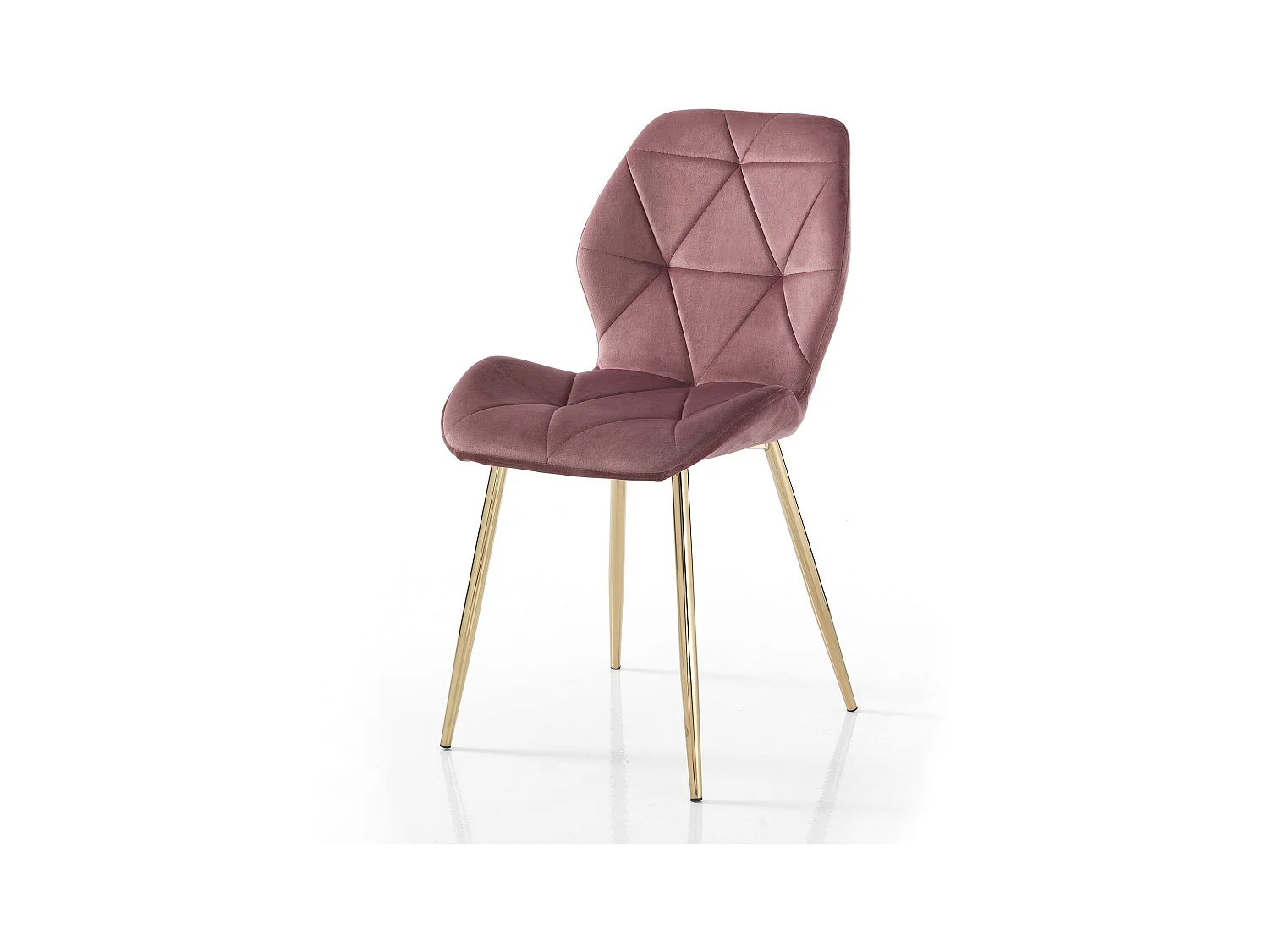 Lot de 4 chaises VIRGINIA GOLD PINK