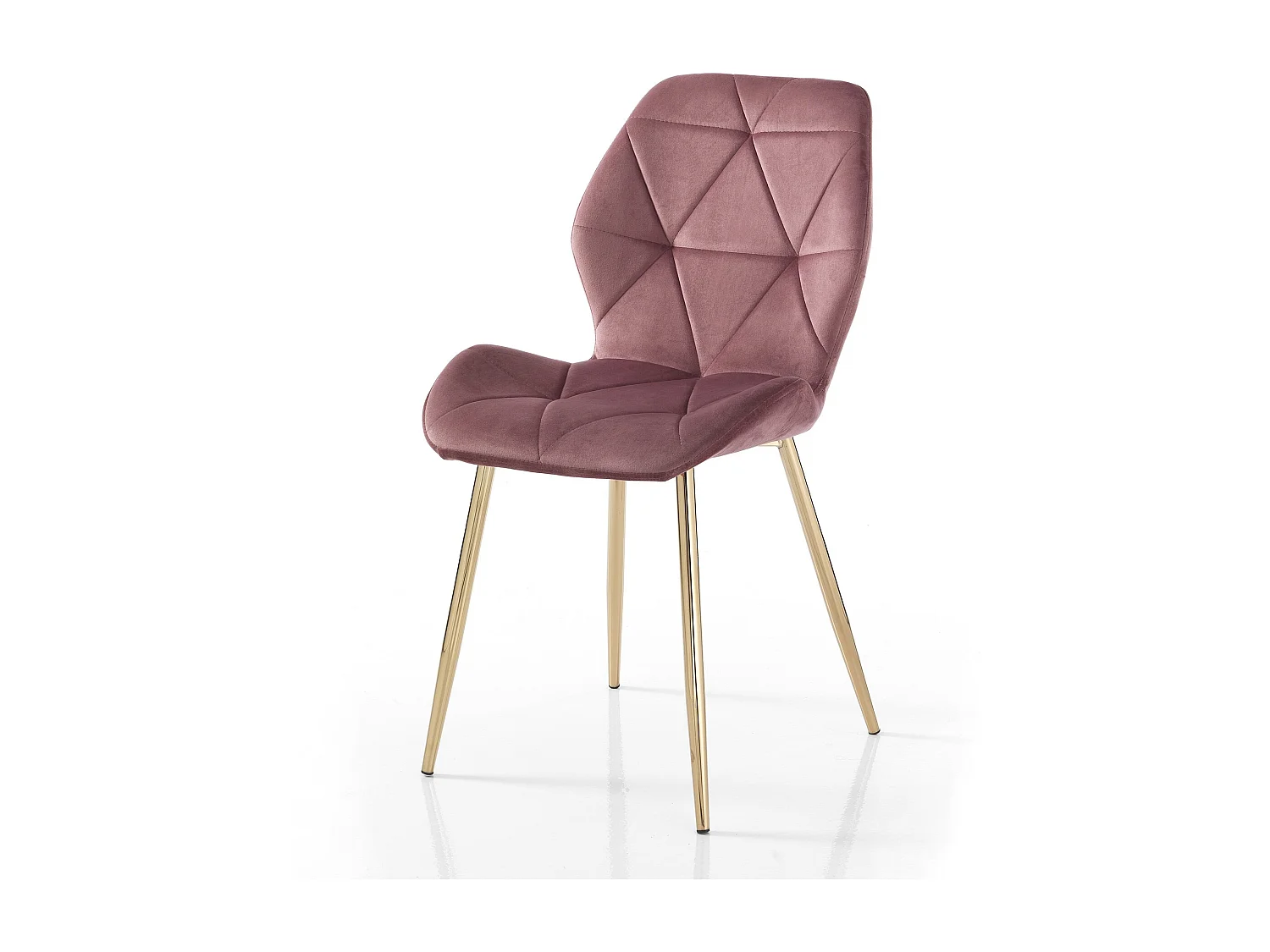 Lot de 4 chaises VIRGINIA GOLD PINK