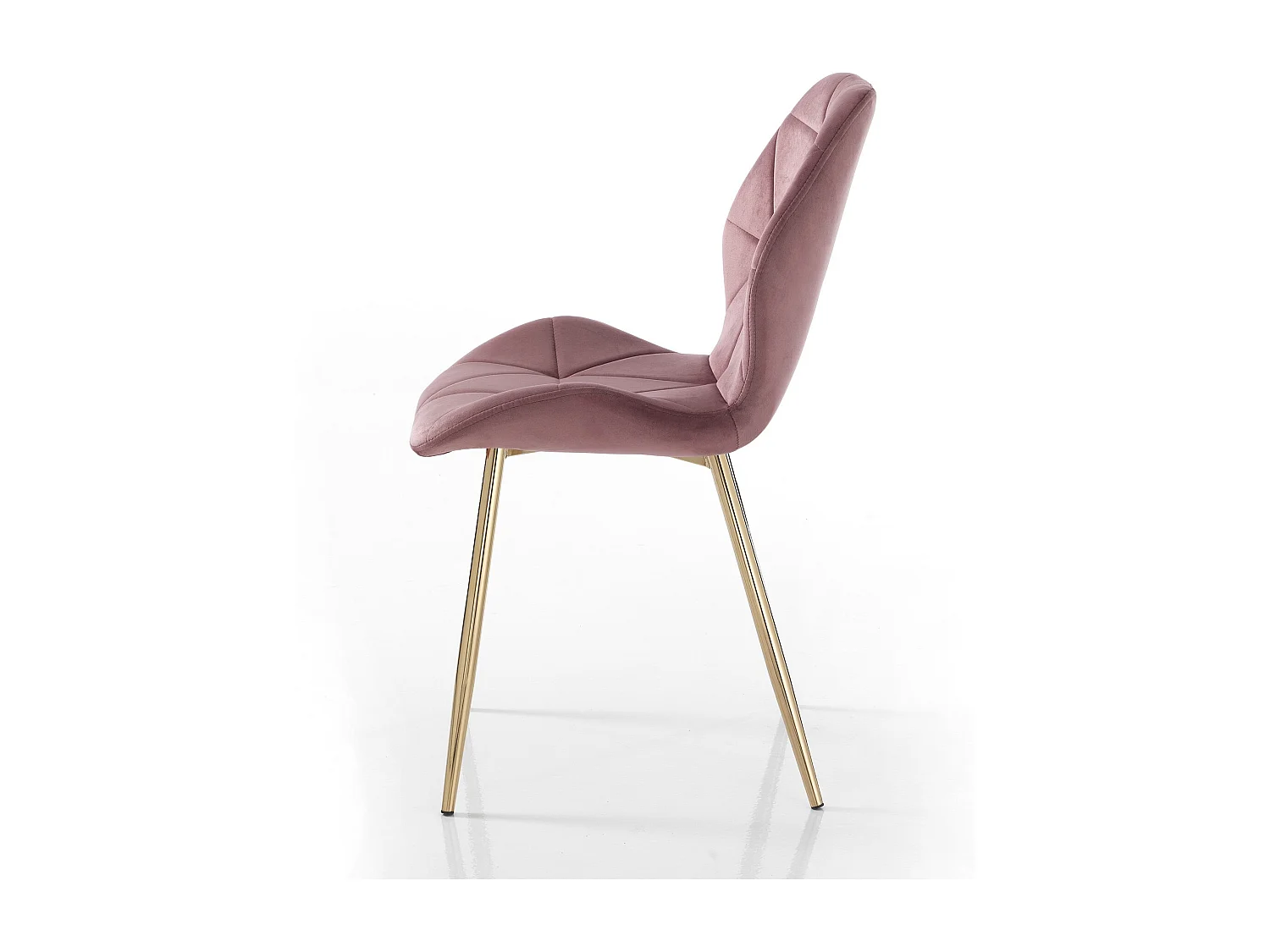 Lot de 4 chaises VIRGINIA GOLD PINK