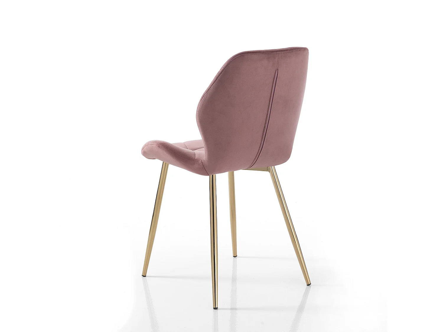 Lot de 4 chaises VIRGINIA GOLD PINK