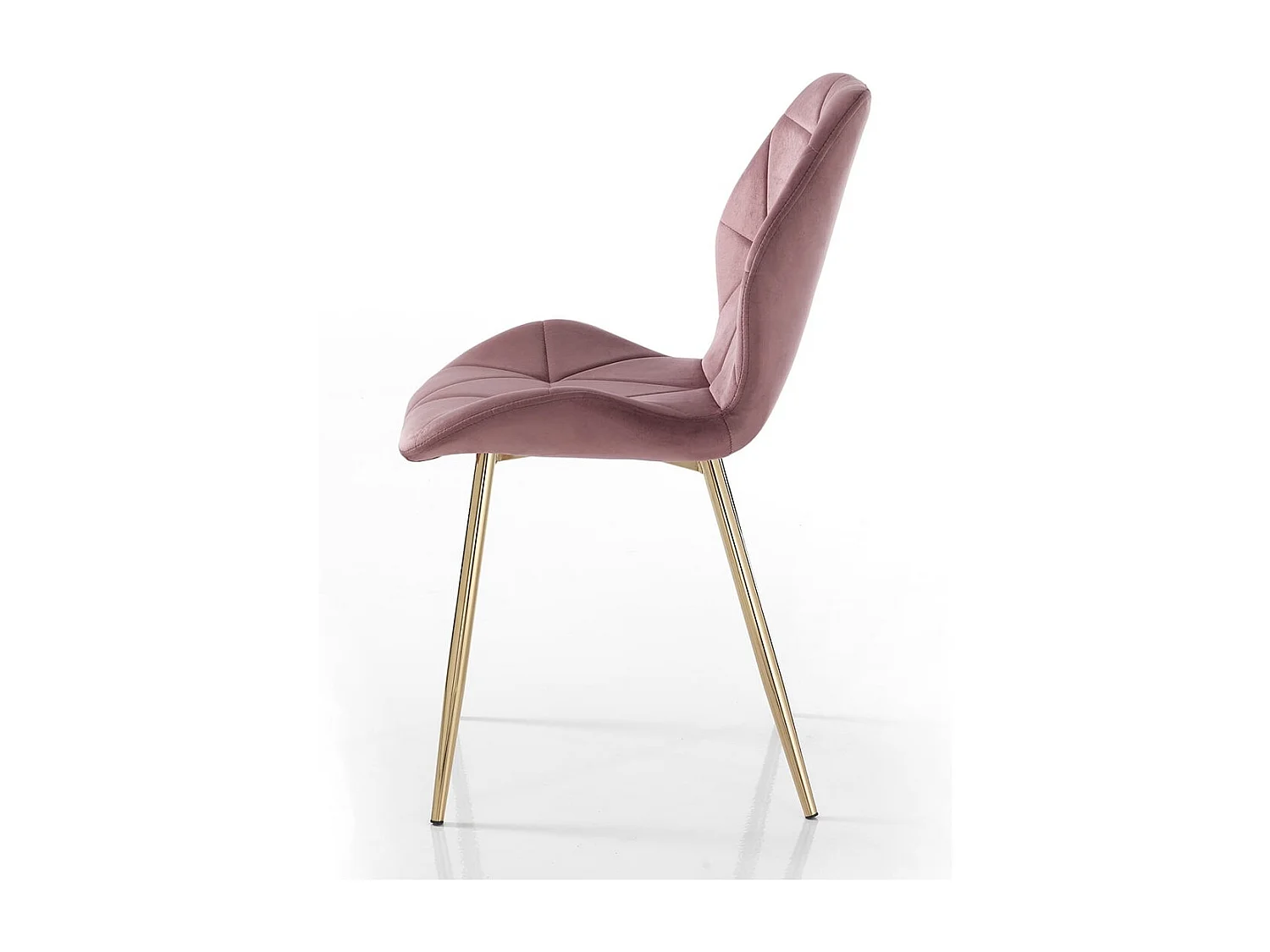 Lot de 4 chaises VIRGINIA GOLD PINK