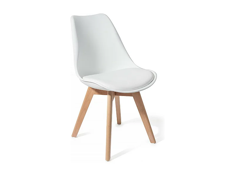 Lot de 4 chaises SMART WHITE