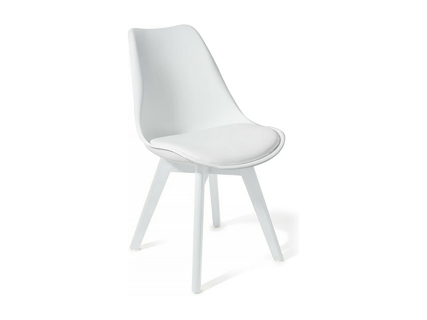 Lot de 4 chaises SMART FULL WHITE