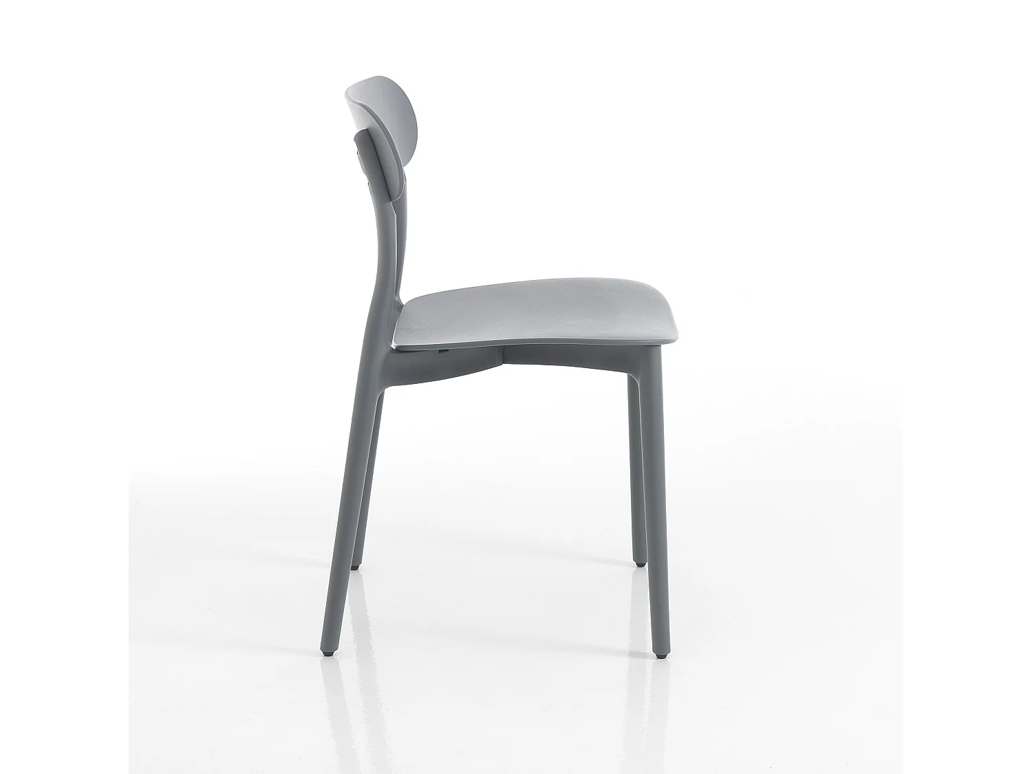 Set di 4 sedie da interno / esterno PEYTON GREY