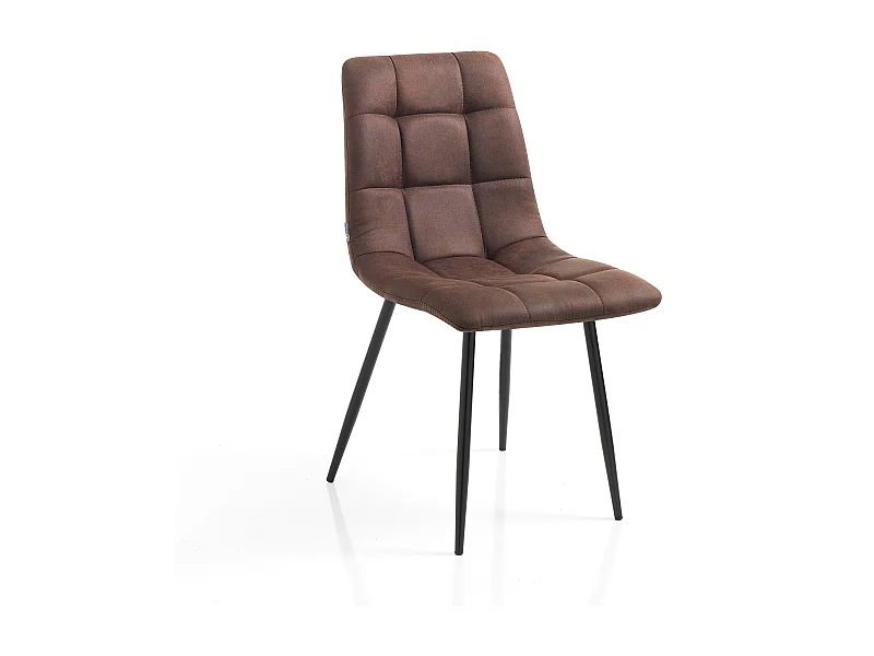 Set di 4 sedie AMELIE OLD BROWN