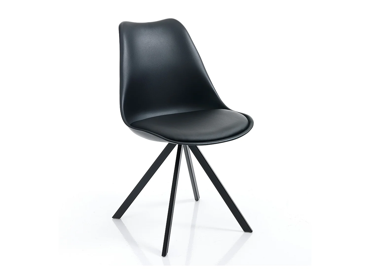 Lot de 4 chaises SMART SLIM BLACK