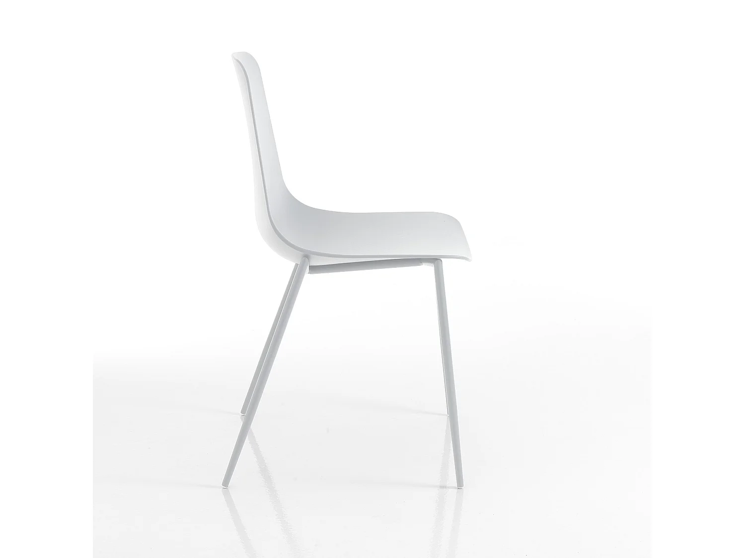 Lot de 4 chaises d'intérieur/extérieur YANNY WHITE
