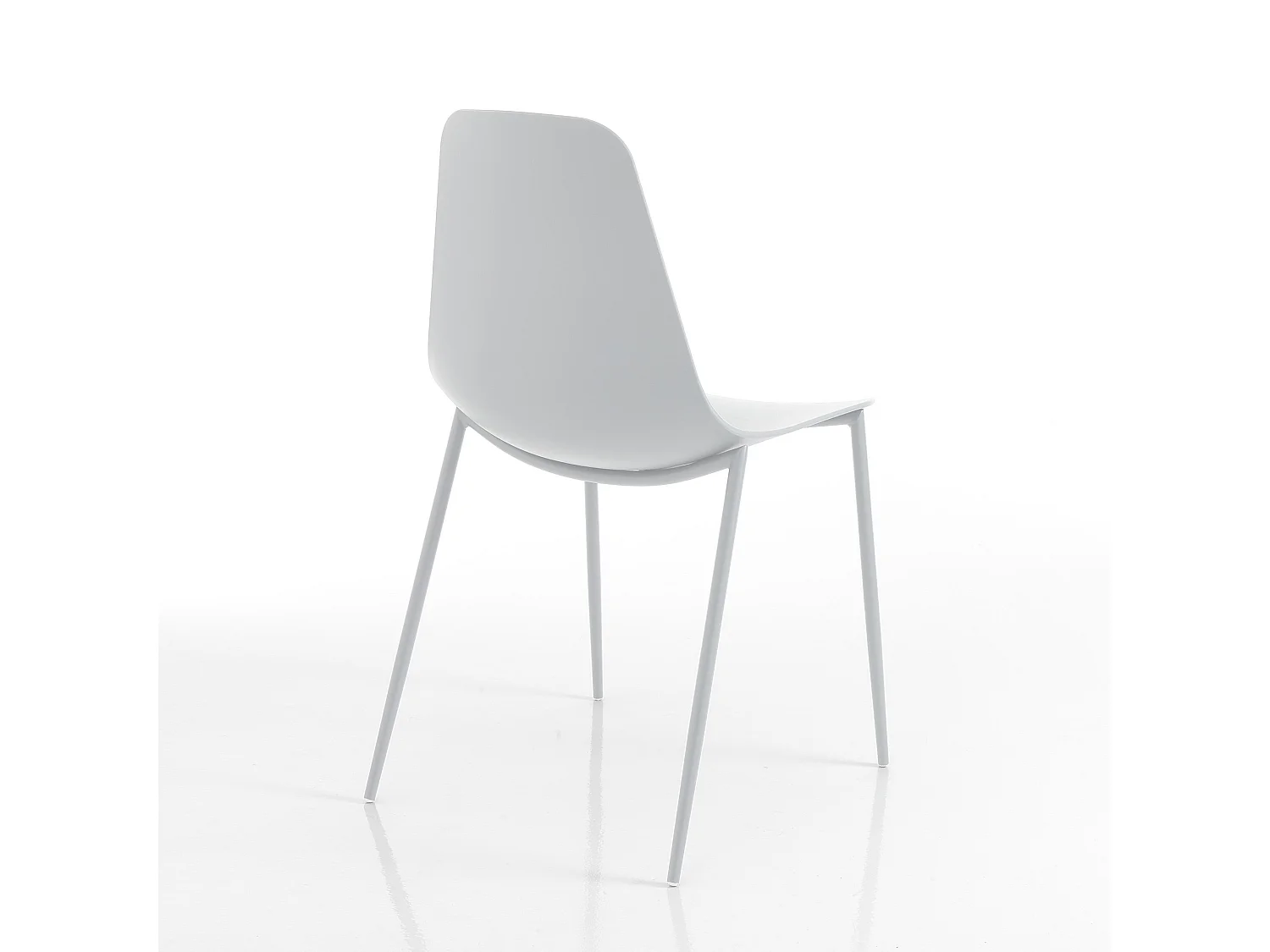 Lot de 4 chaises d'intérieur/extérieur YANNY WHITE