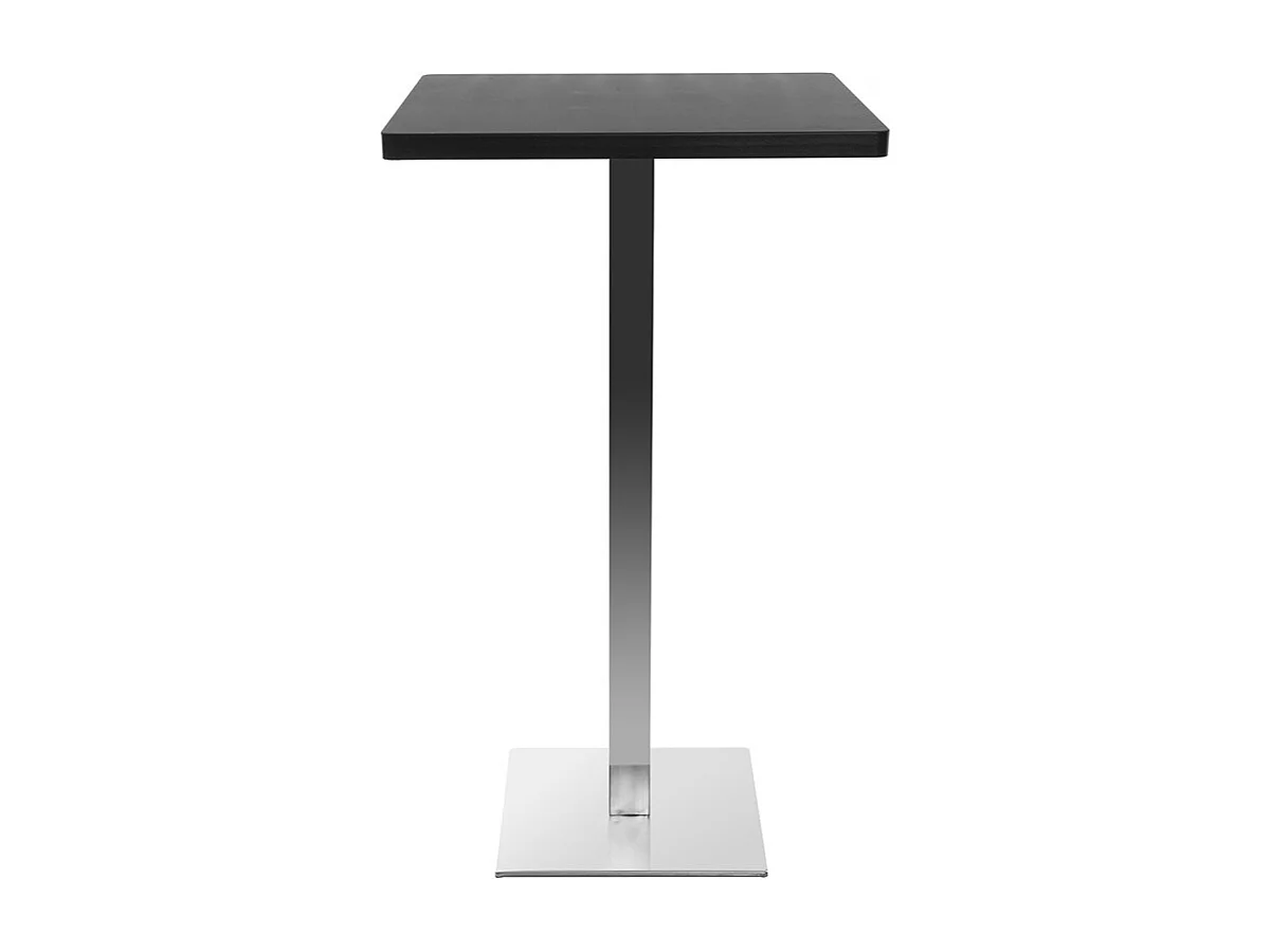 Design-Bartisch Viereck Schwarz Mittelfuß JORY