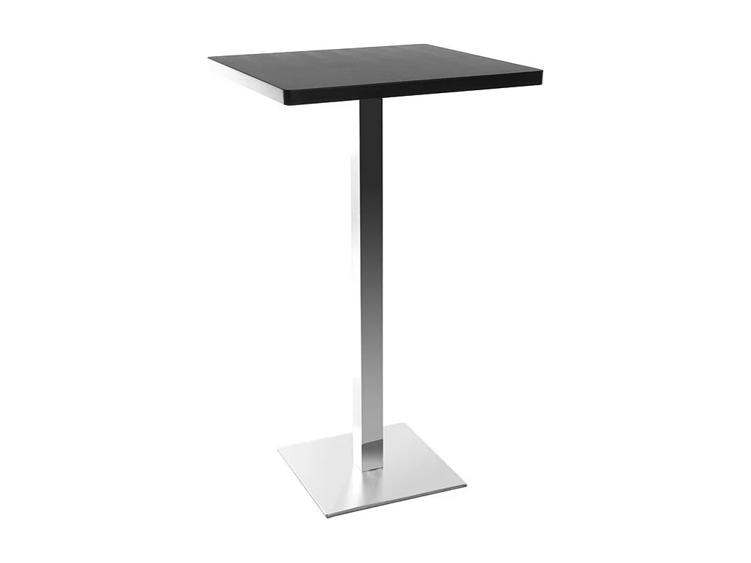 Design-Bartisch Viereck Schwarz Mittelfuß JORY