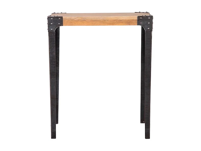 Mesa de bar rectangular diseño industrial madera y metal MADISON