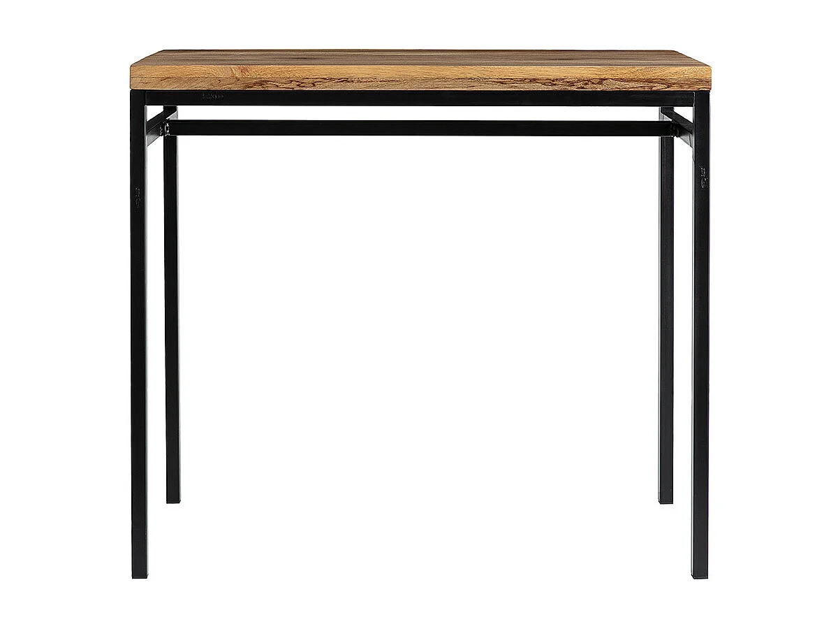 Mesa alta industrial en mango y metal negro YPSTER