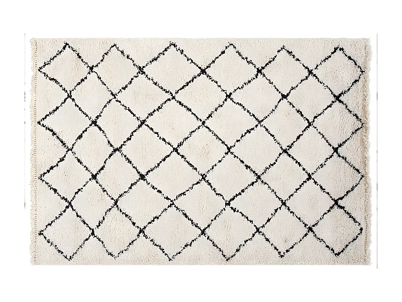 Alfombra bereber crudo 160 x 230 cm ZELIA