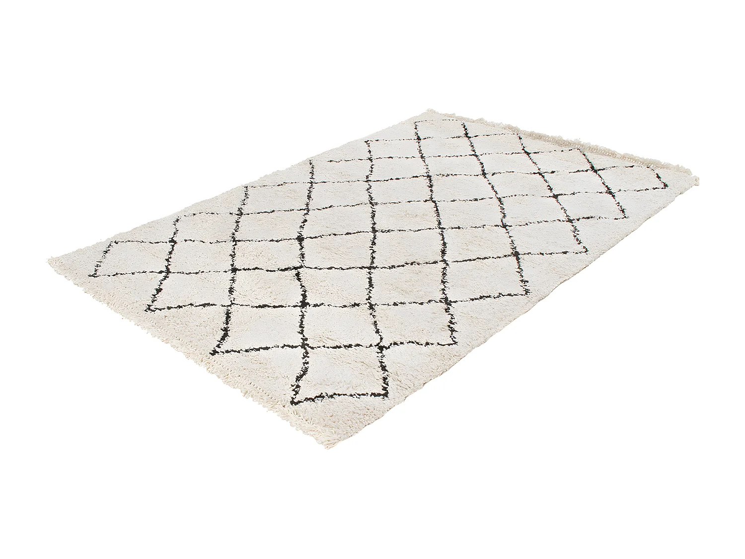 Alfombra bereber crudo 160 x 230 cm ZELIA