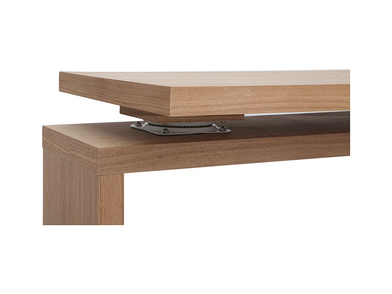 Bureau modulable design en bois clair chêne L140-214 cm MAX