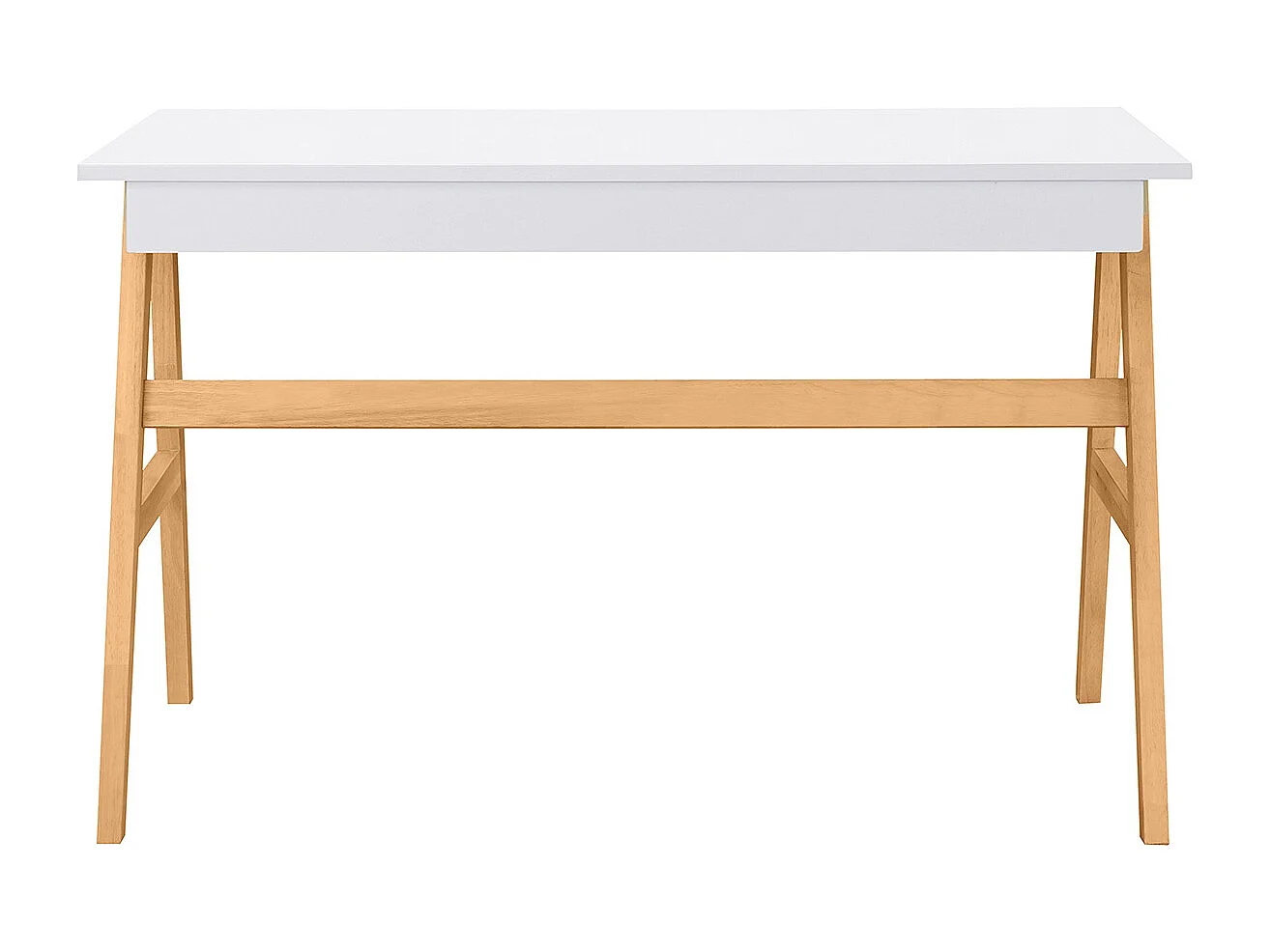 Escritorio diseño blanco y madera BROOK