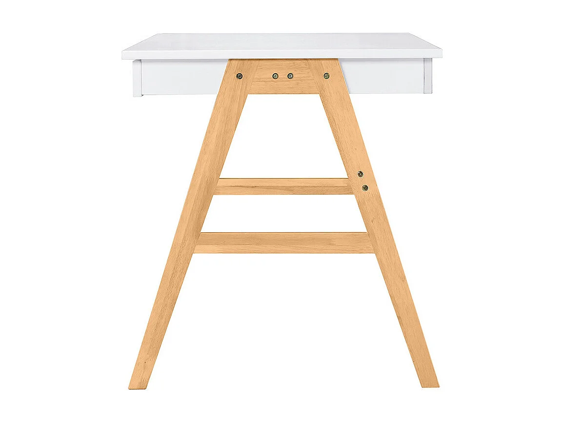 Escritorio diseño blanco y madera BROOK